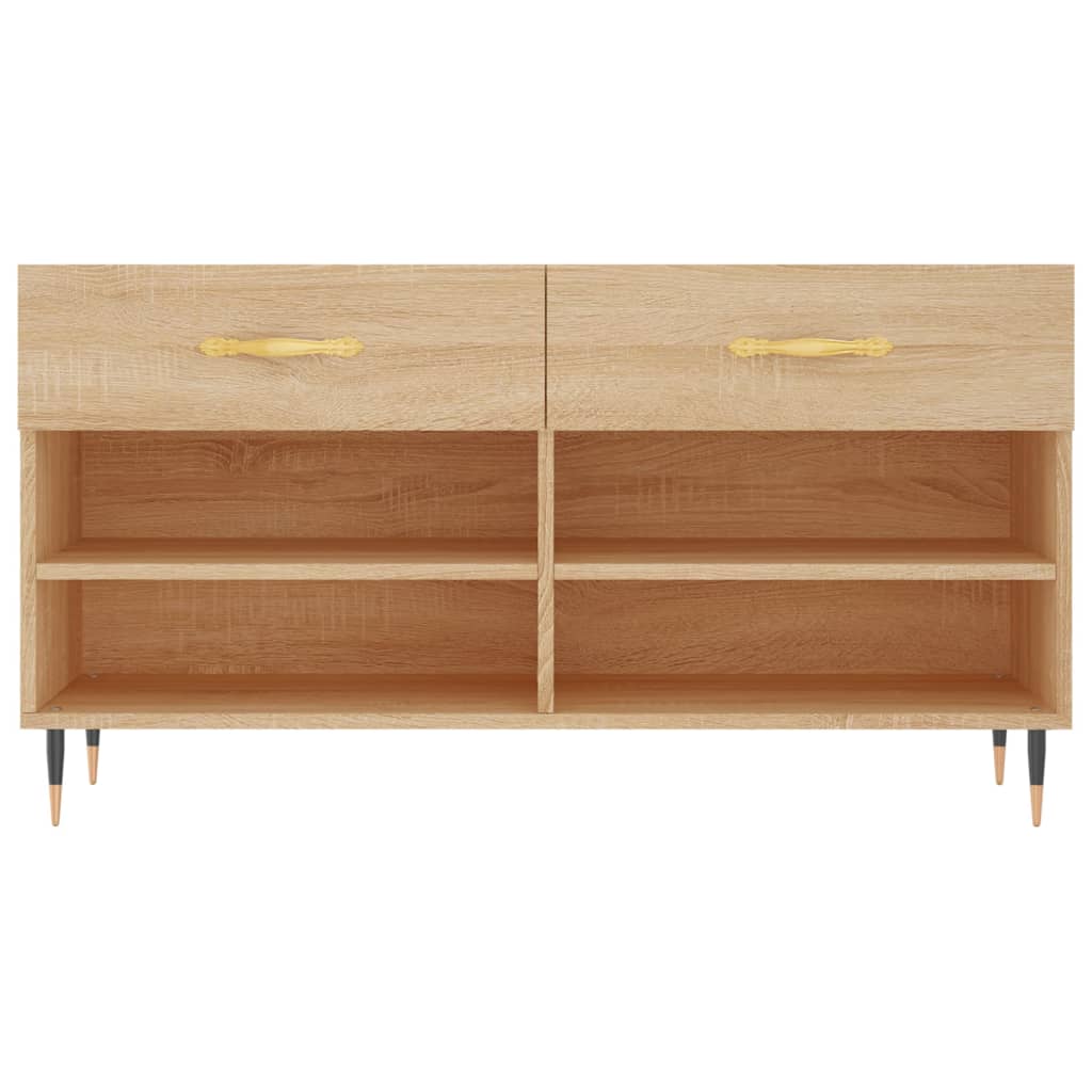 skobænk 102x35x55 cm konstrueret træ sonoma-eg