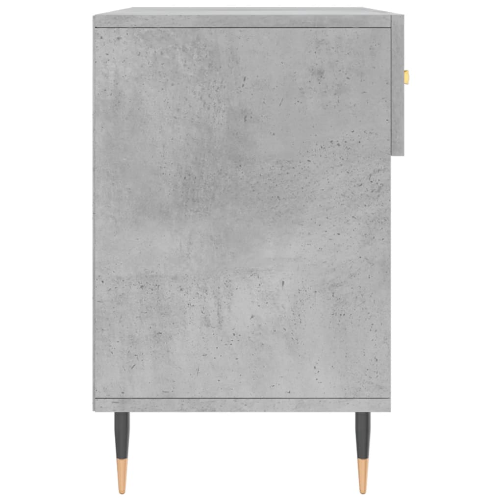 skobænk 102x35x55 cm konstrueret træ betongrå