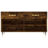 skobænk 102x35x55 cm konstrueret træ røget egetræsfarve