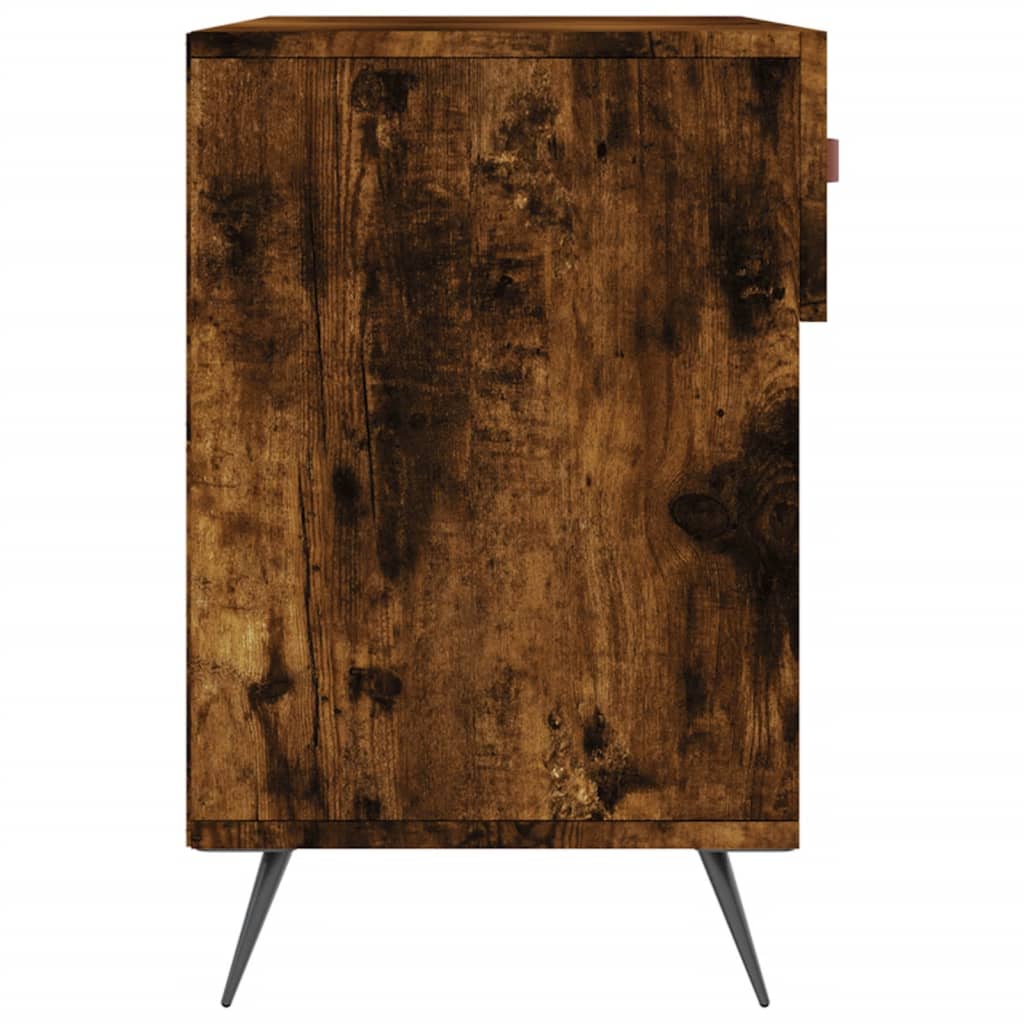 skobænk 102x35x55 cm konstrueret træ røget egetræsfarve