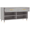 skobænk 102x35x55 cm konstrueret træ grå sonoma-eg