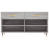 skobænk 102x35x55 cm konstrueret træ grå sonoma-eg