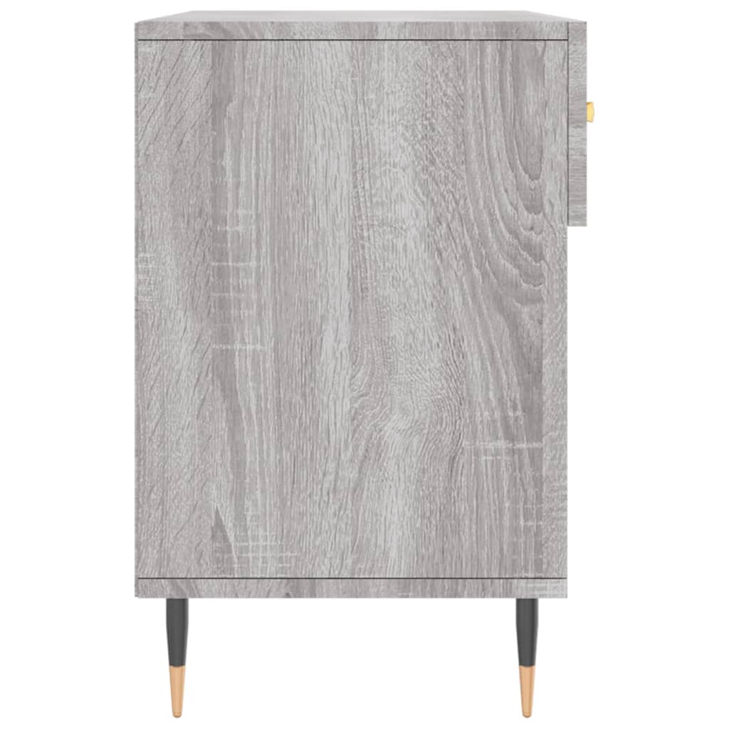 skobænk 102x35x55 cm konstrueret træ grå sonoma-eg