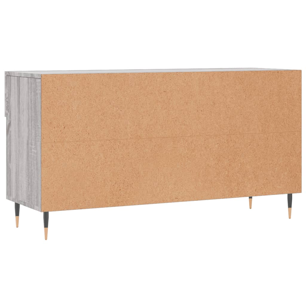 skobænk 102x35x55 cm konstrueret træ grå sonoma-eg