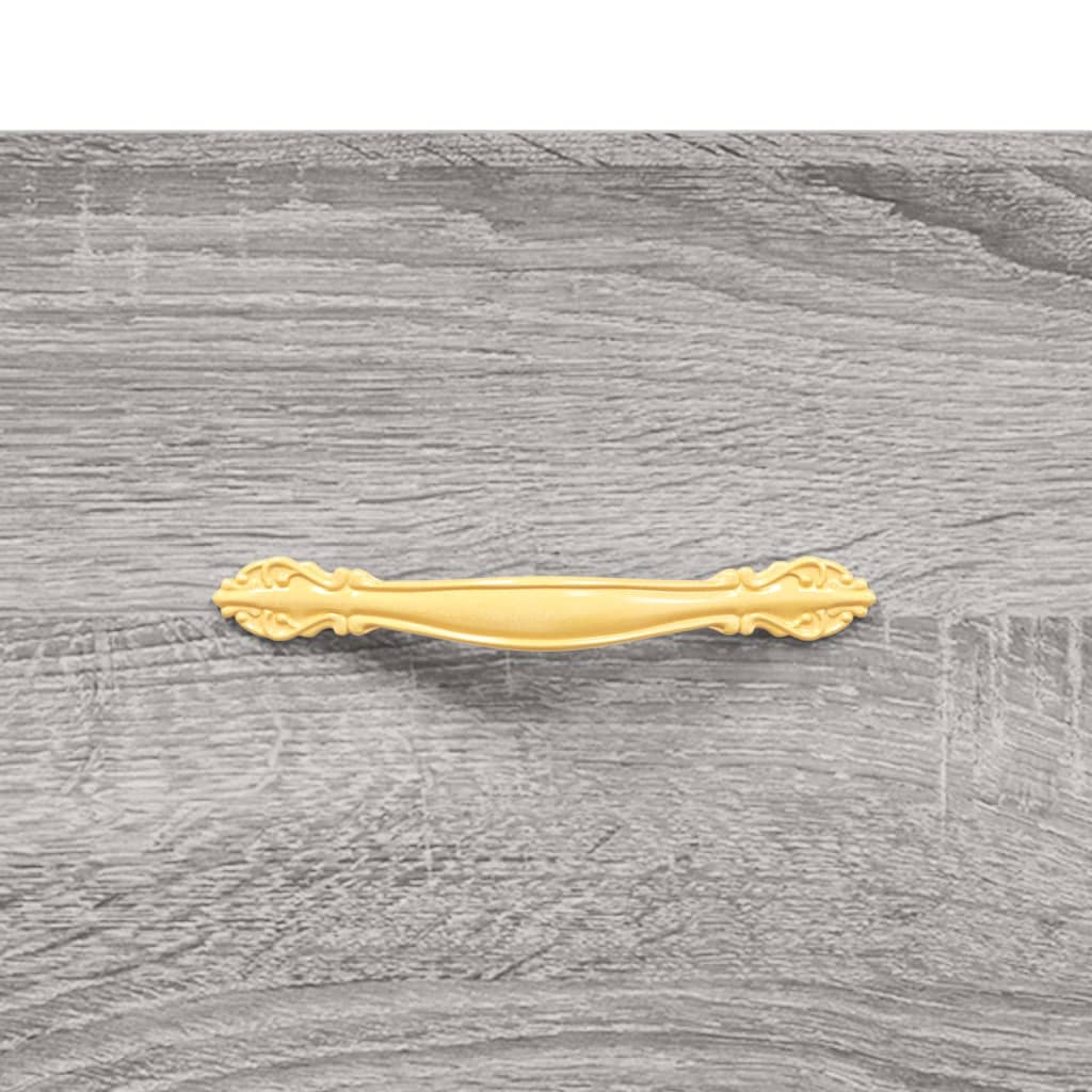 skobænk 102x35x55 cm konstrueret træ grå sonoma-eg