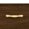 skobænk 102x35x55 cm konstrueret træ brun egetræsfarve