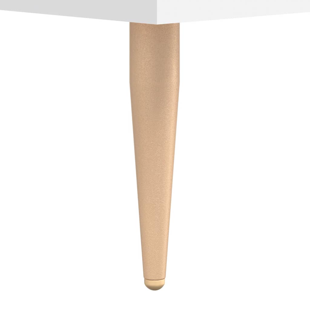 skobænk 102x35x55 cm konstrueret træ hvid