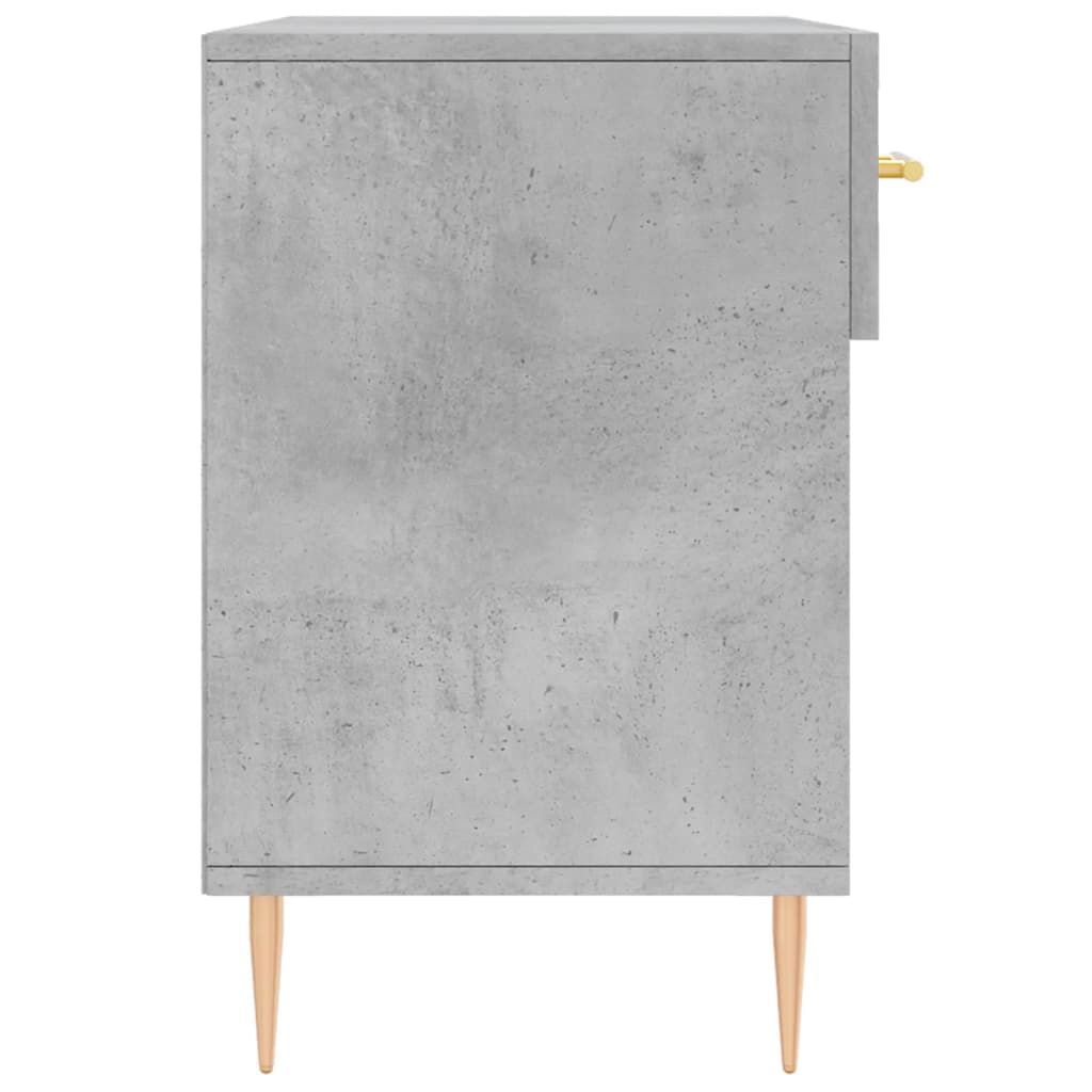 skobænk 102x35x55 cm konstrueret træ betongrå
