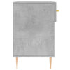 skobænk 102x35x55 cm konstrueret træ betongrå