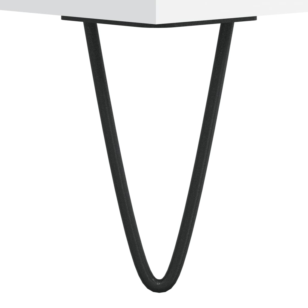 skobænk 102x35x55 cm konstrueret træ hvid