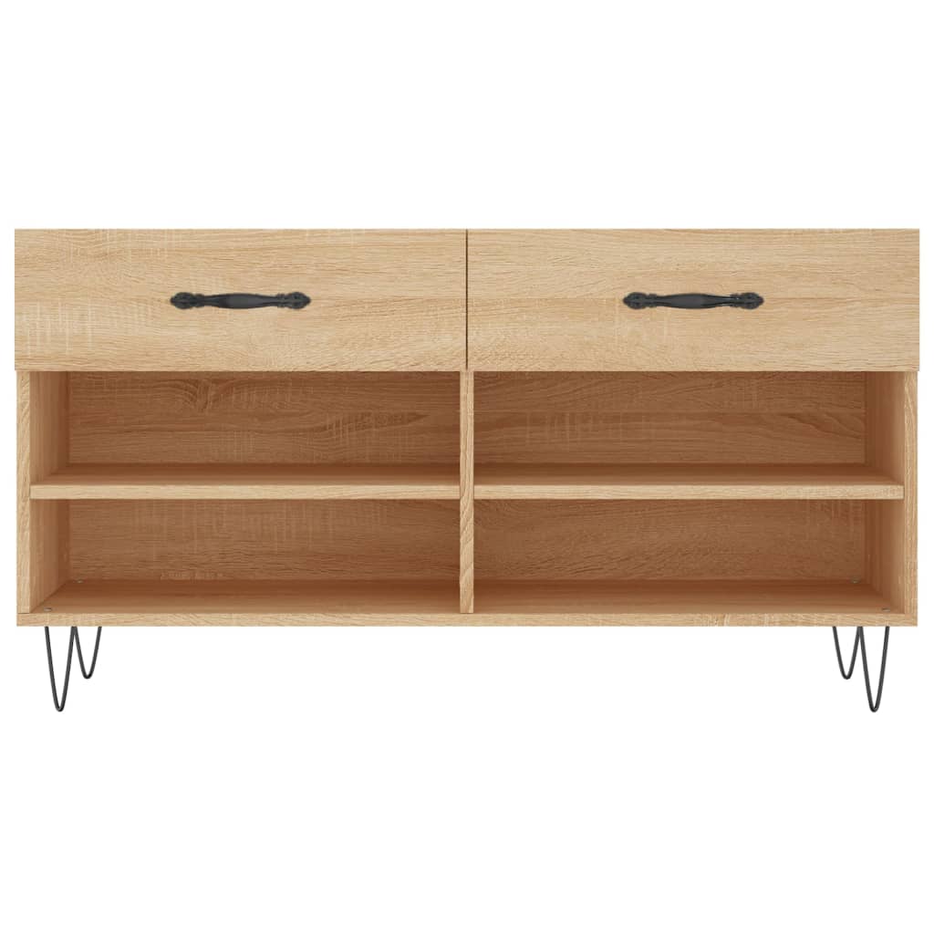 skobænk 102x35x55 cm konstrueret træ sonoma-eg