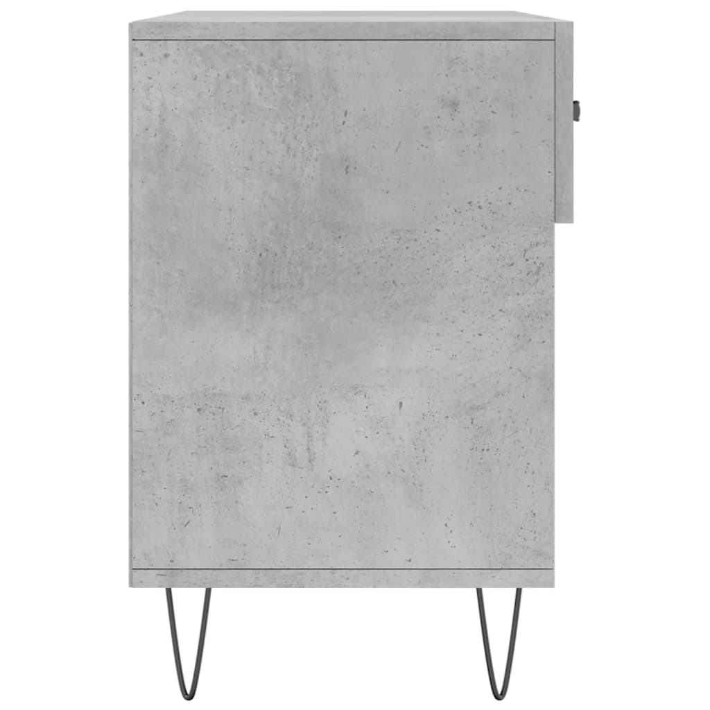 skobænk 102x35x55 cm konstrueret træ betongrå