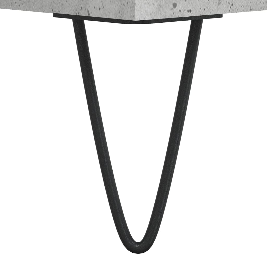 skobænk 102x35x55 cm konstrueret træ betongrå