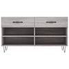 skobænk 102x35x55 cm konstrueret træ grå sonoma-eg