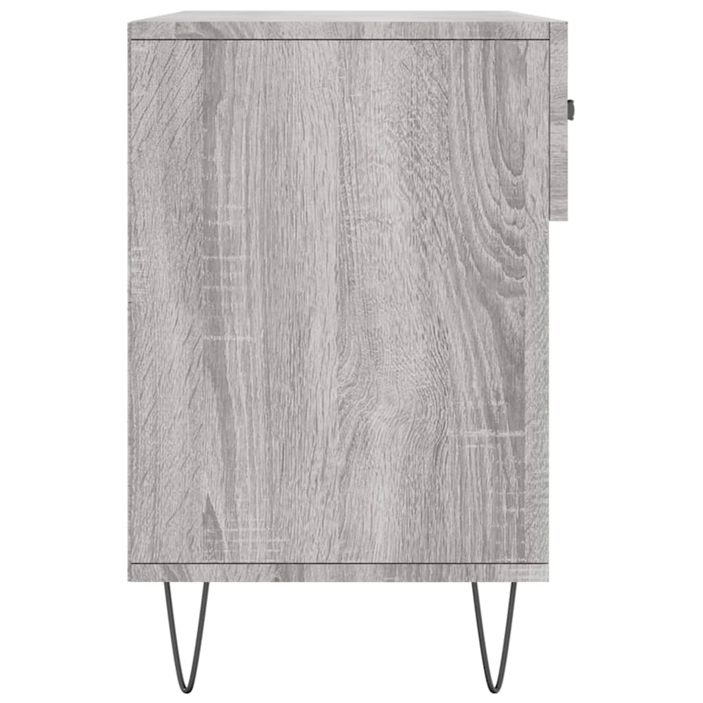 skobænk 102x35x55 cm konstrueret træ grå sonoma-eg