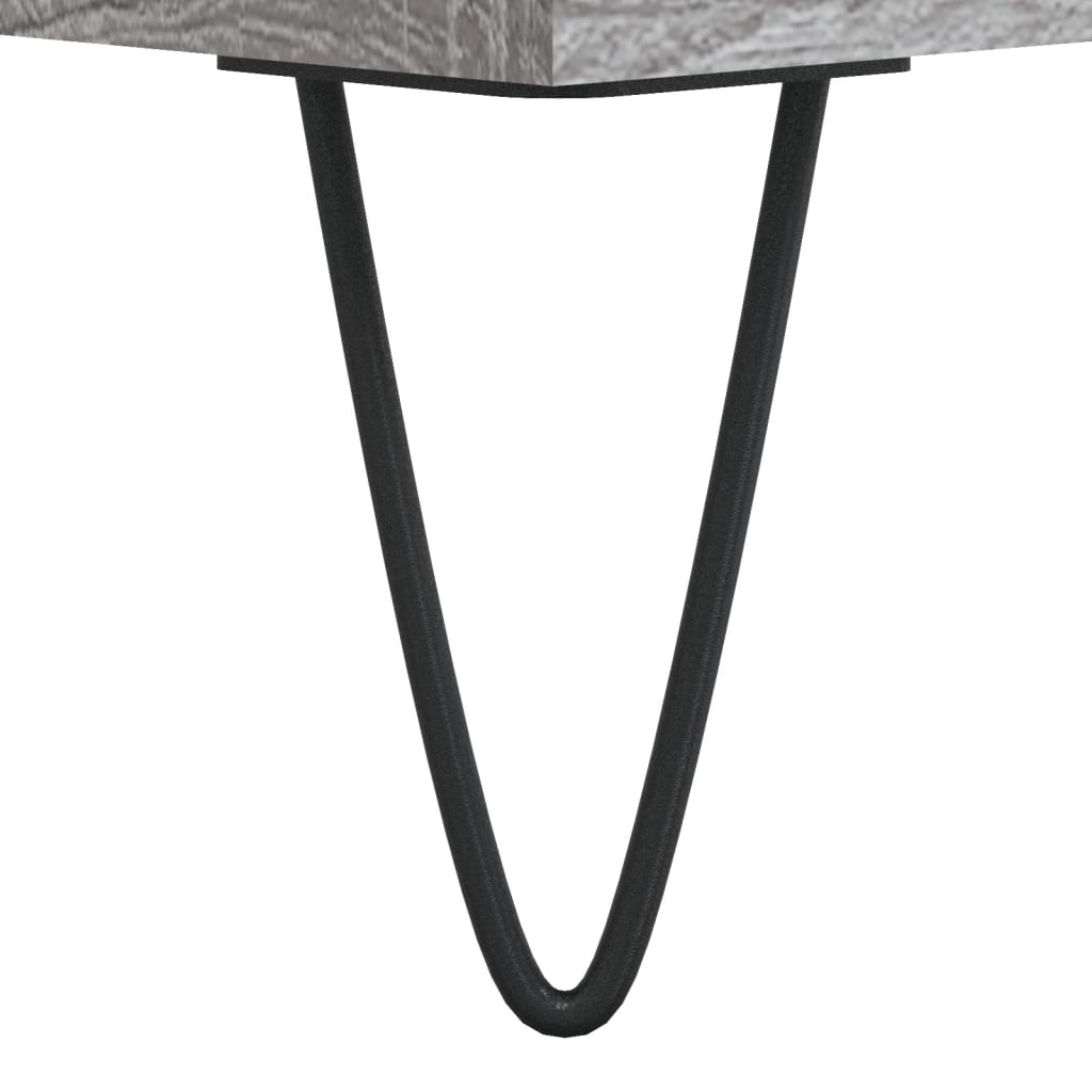 skobænk 102x35x55 cm konstrueret træ grå sonoma-eg