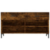 skobænk 102x35x55 cm konstrueret træ røget egetræsfarve