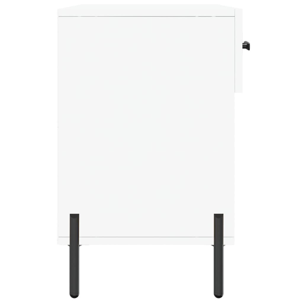 skobænk 102x35x55 cm konstrueret træ hvid
