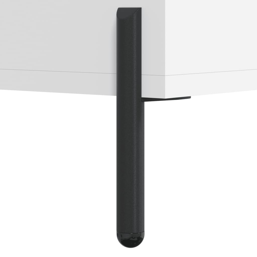 skobænk 102x35x55 cm konstrueret træ hvid
