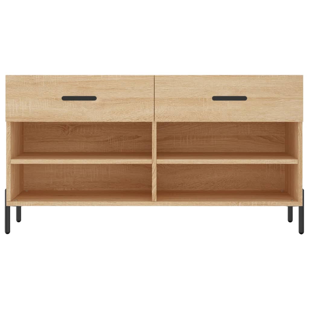 skobænk 102x35x55 cm konstrueret træ sonoma-eg