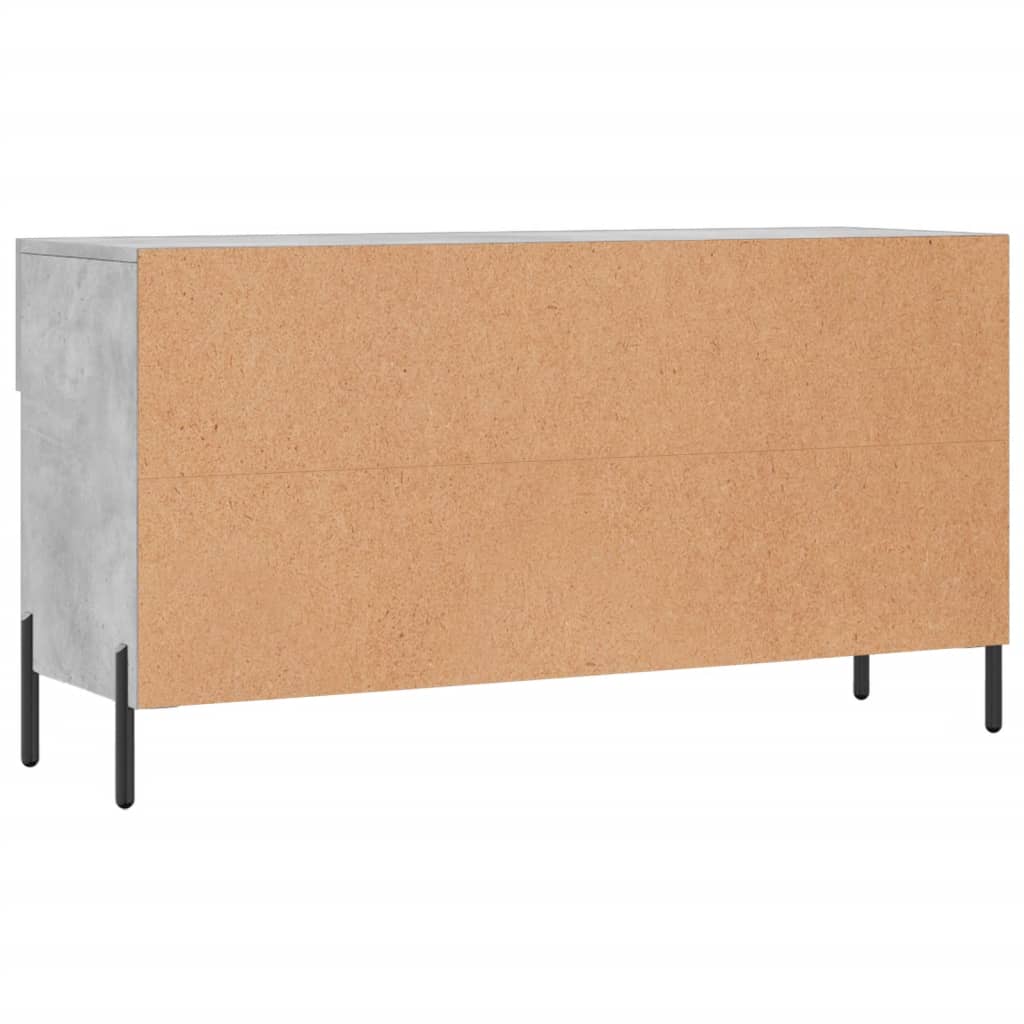 skobænk 102x35x55 cm konstrueret træ betongrå