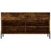 skobænk 102x35x55 cm konstrueret træ røget egetræsfarve