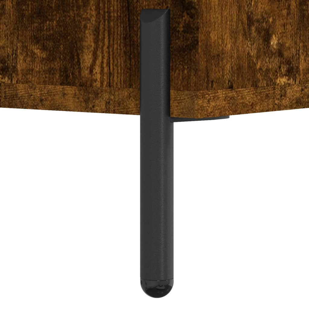 skobænk 102x35x55 cm konstrueret træ røget egetræsfarve