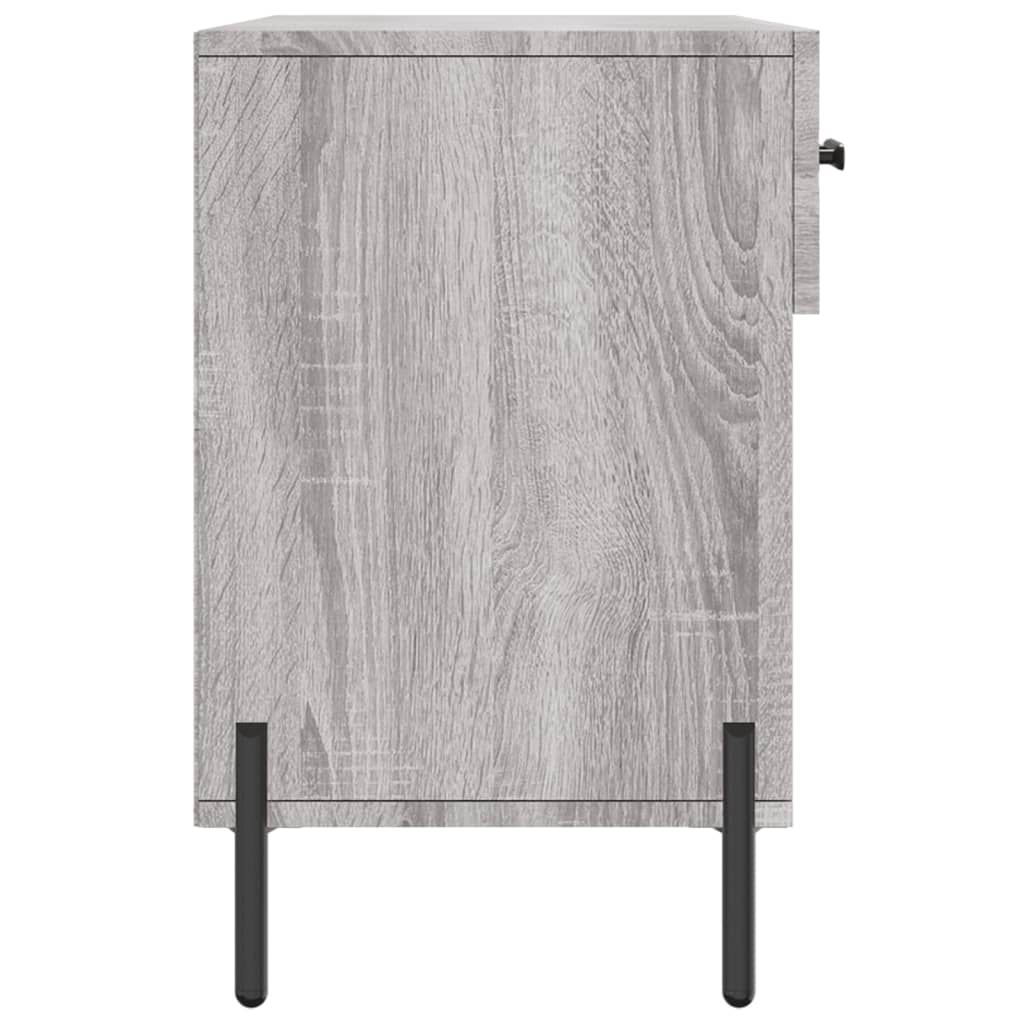 skobænk 102x35x55 cm konstrueret træ grå sonoma-eg