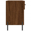 skobænk 102x35x55 cm konstrueret træ brun egetræsfarve