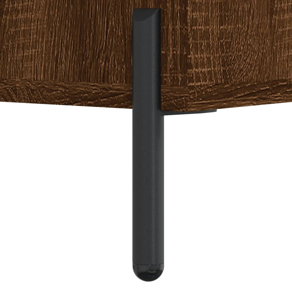 skobænk 102x35x55 cm konstrueret træ brun egetræsfarve