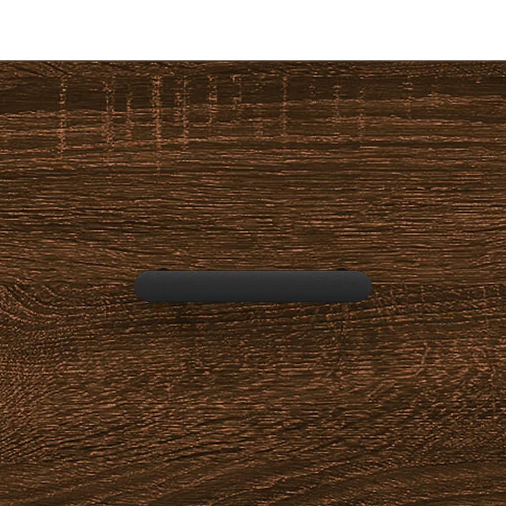 skobænk 102x35x55 cm konstrueret træ brun egetræsfarve