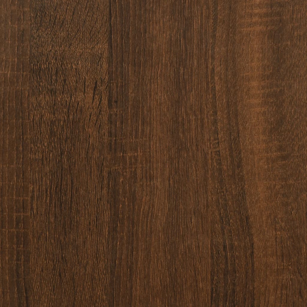 skobænk 102x35x55 cm konstrueret træ brun egetræsfarve