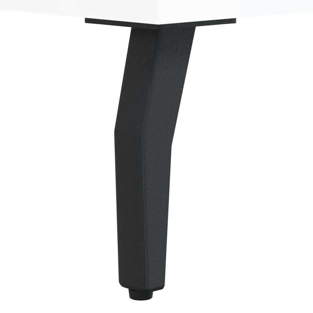 skobænk 102x35x55 cm konstrueret træ hvid højglans