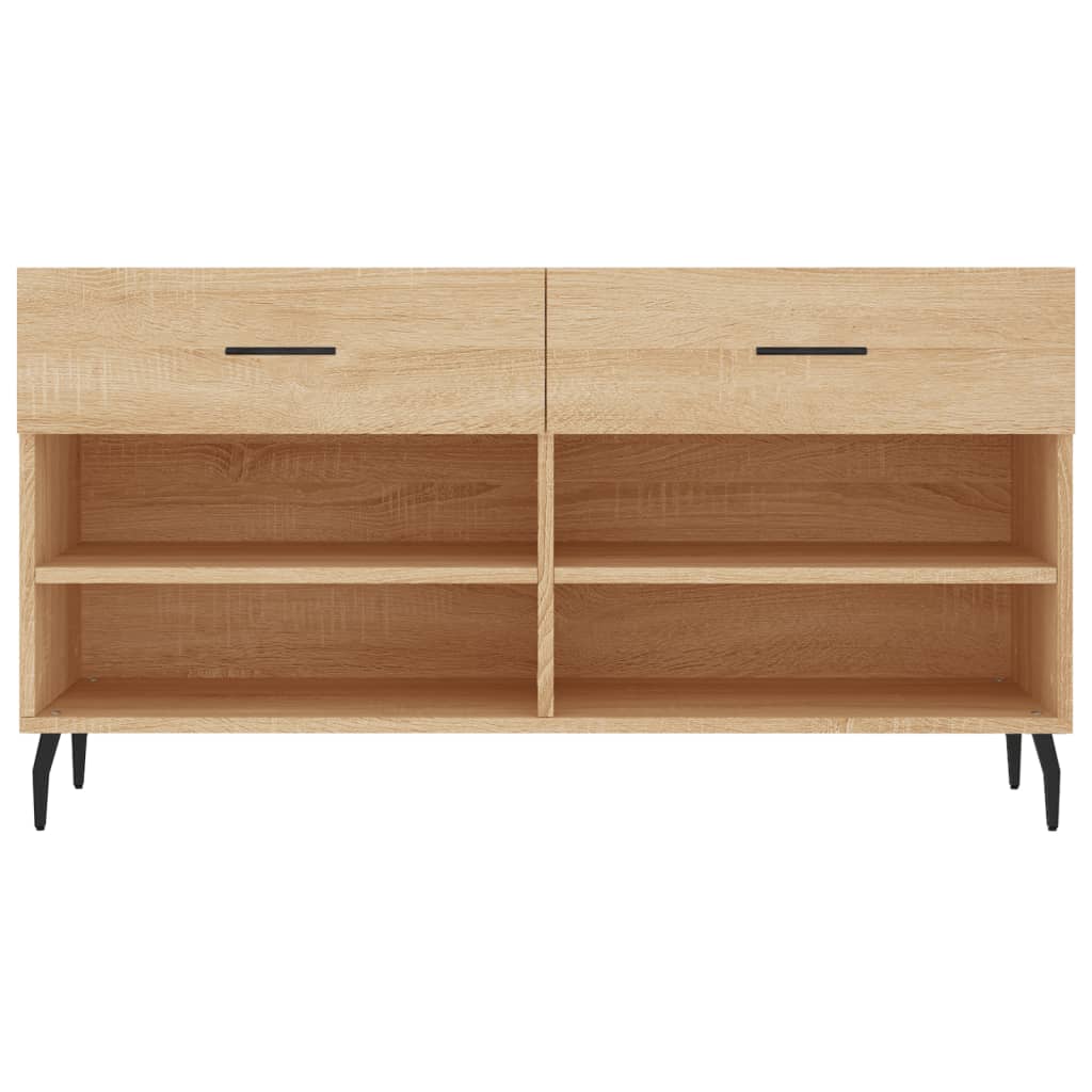 skobænk 102x35x55 cm konstrueret træ sonoma-eg