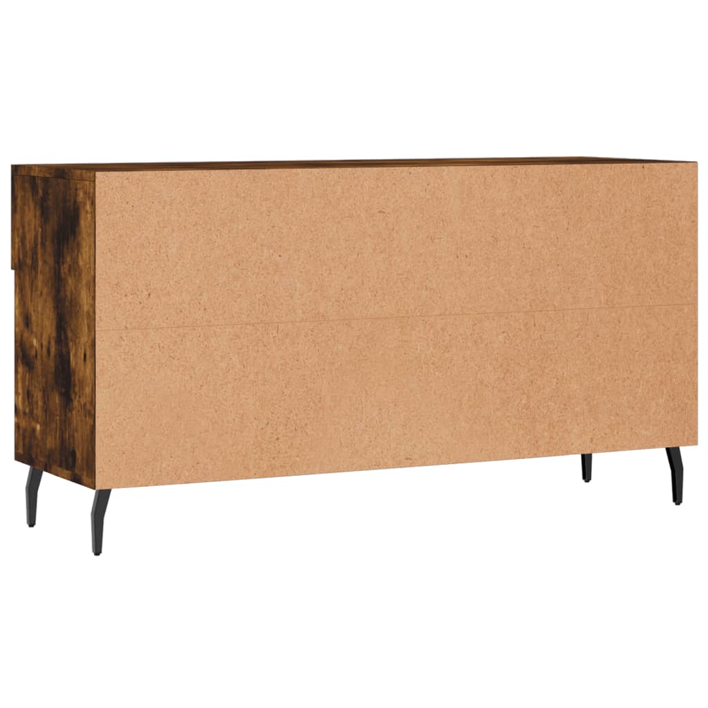 skobænk 102x35x55 cm konstrueret træ røget egetræsfarve