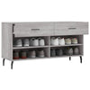 skobænk 102x35x55 cm konstrueret træ grå sonoma-eg