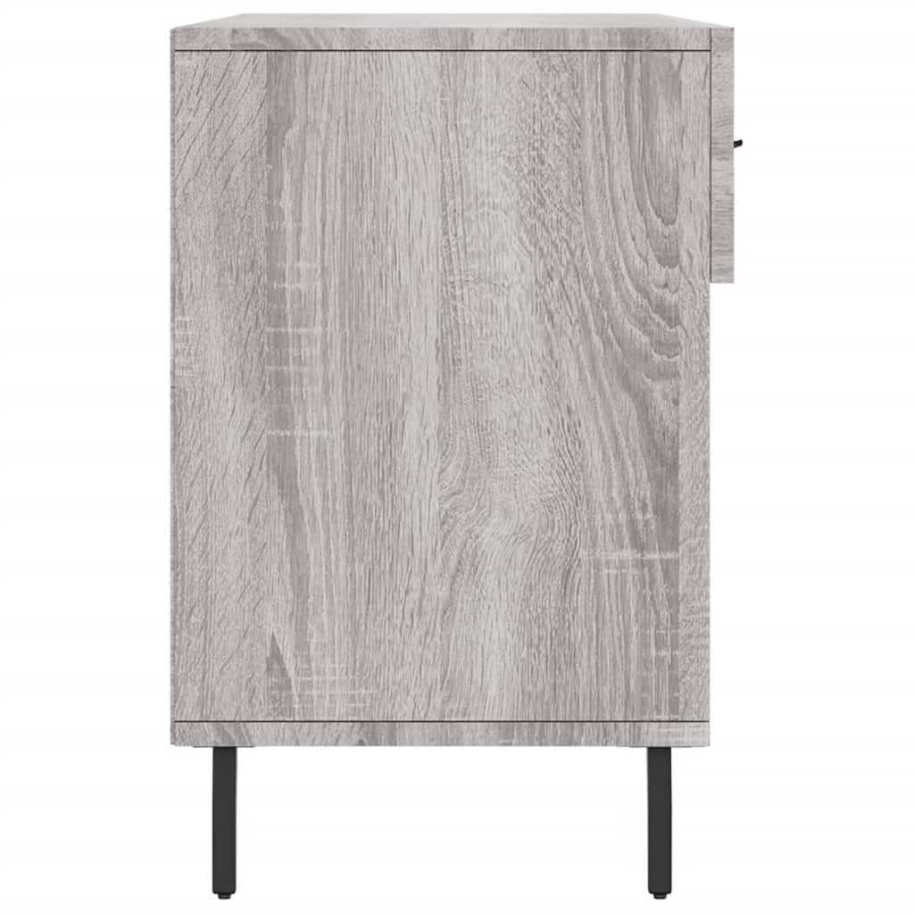 skobænk 102x35x55 cm konstrueret træ grå sonoma-eg