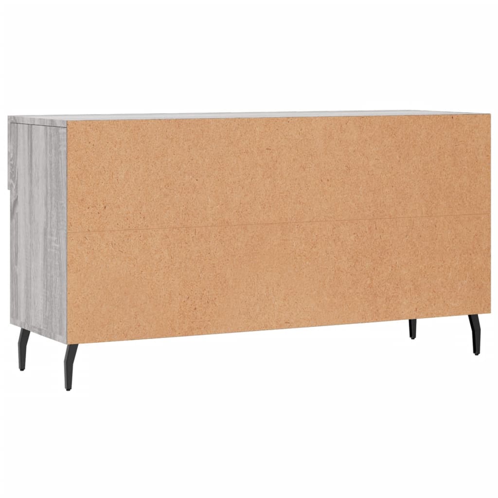 skobænk 102x35x55 cm konstrueret træ grå sonoma-eg