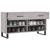 skobænk 102x35x55 cm konstrueret træ grå sonoma-eg