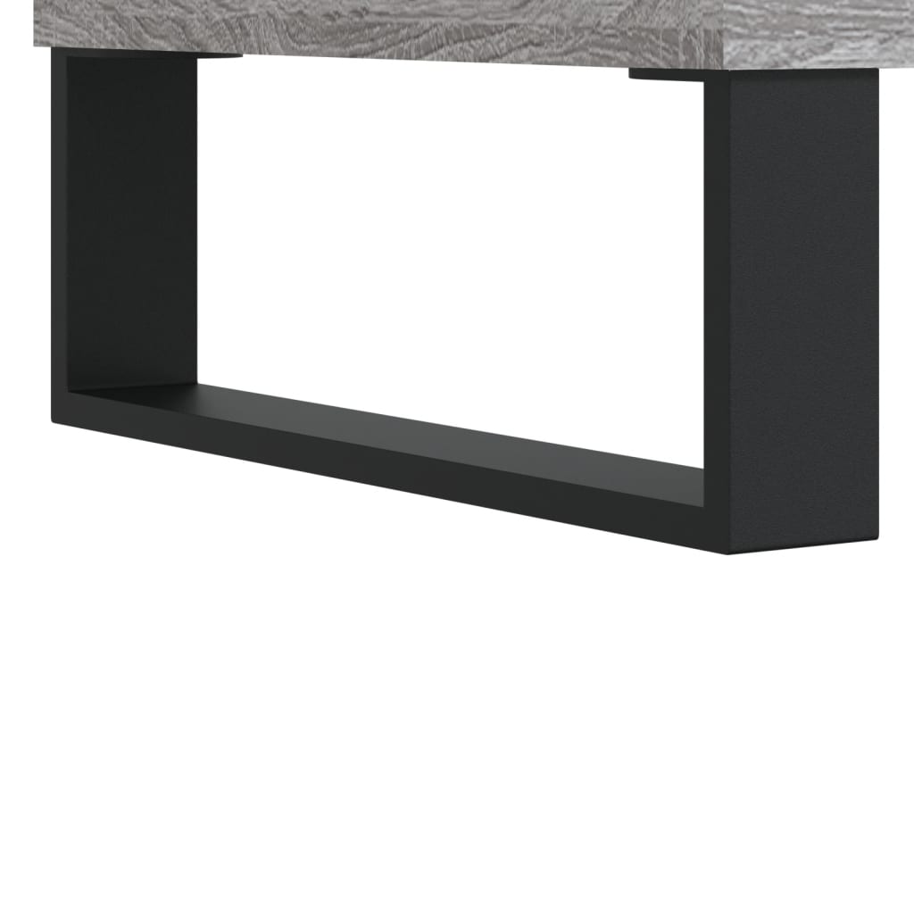 skobænk 102x35x55 cm konstrueret træ grå sonoma-eg