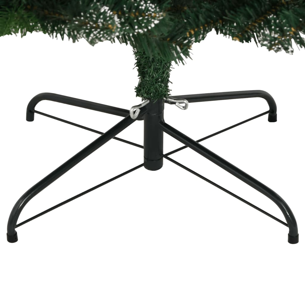 kunstigt juletræ med røde bær 180 cm hængslet