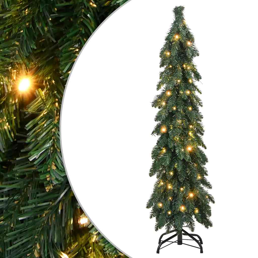 kunstigt juletræ med 60 LED'er 120 cm