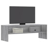 tv-bord 120x40x40 cm konstrueret træ grå sonoma-eg