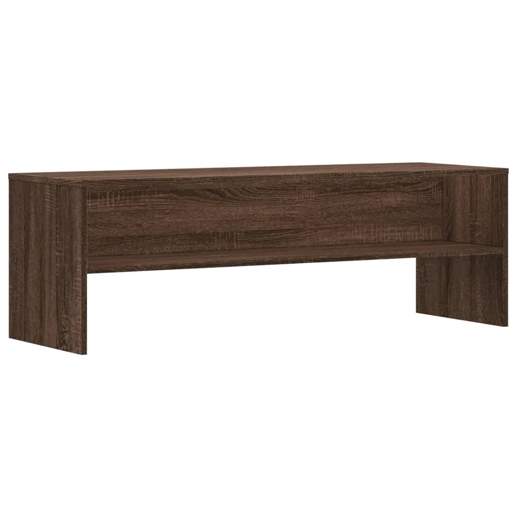 tv-bord 120x40x40 cm konstrueret træ brun egetræsfarve