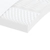 daybed med udtræk og skuffer 80x200 cm stof cremefarvet