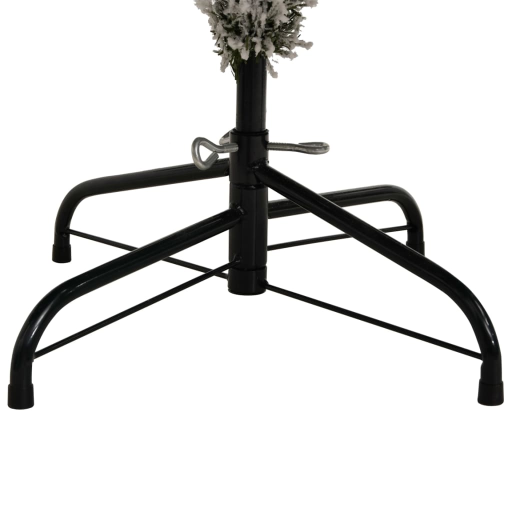 kunstigt juletræ med sne 180 cm hængslet