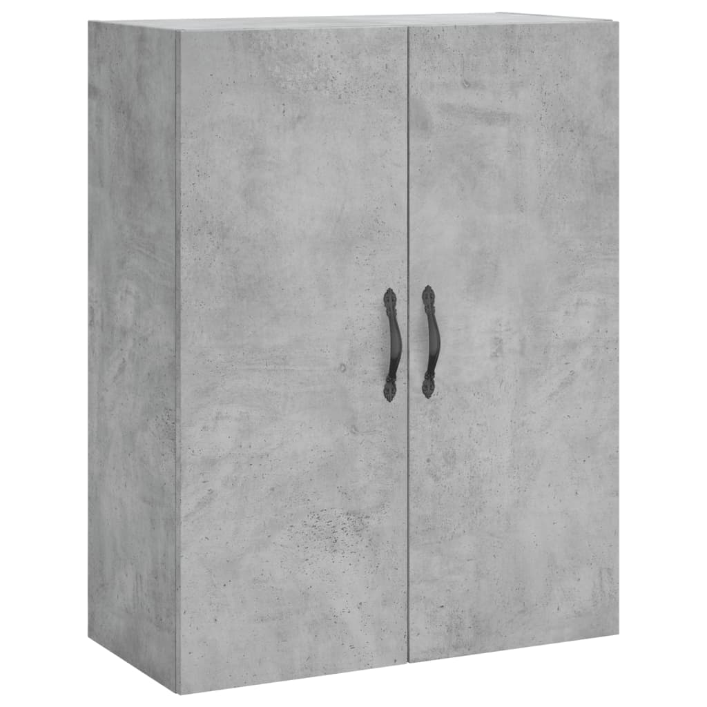 højskab 69,5x34x180 cm konstrueret træ betongrå