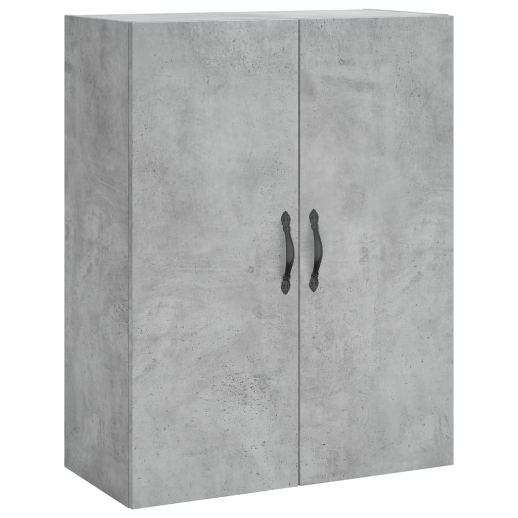 højskab 69,5x34x180 cm konstrueret træ betongrå