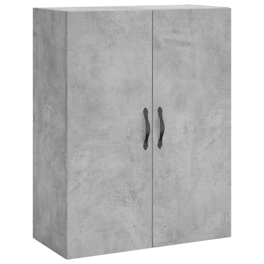 højskab 69,5x34x180 cm konstrueret træ betongrå