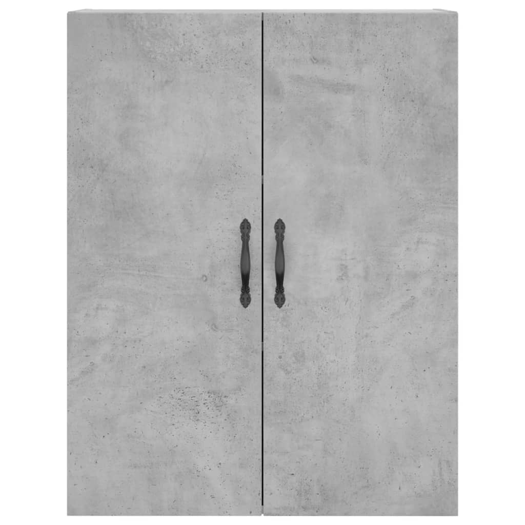 højskab 69,5x34x180 cm konstrueret træ betongrå